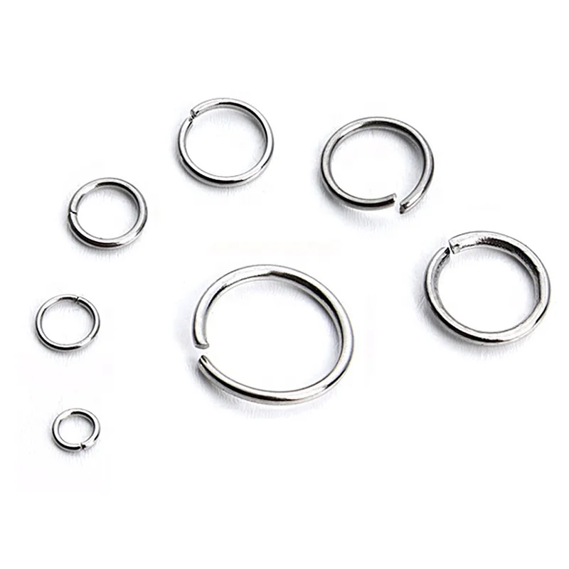 

New Listing Pure Stainless Steel Open Jump Rings 4 5 6 8mm DIY Jewelry Making Split Ring Handmade Findings Accessories Wholesale