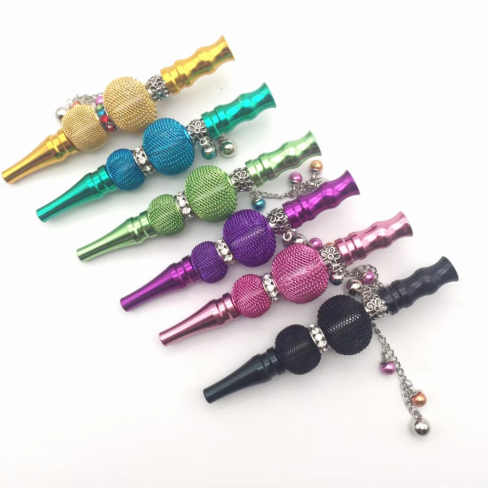 

Amazon Hot Sale Fashion Shisha Smoking Mouth Narguile Filter Tip Bling Hookah Mouthpiece, Multi colors