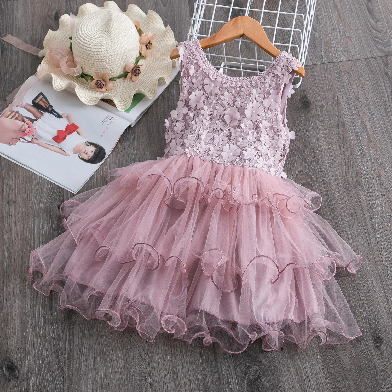 

girls clothing Factory Wholesale summer Sleeveless 3 to 5 years Kids Clothes Girls Dresses