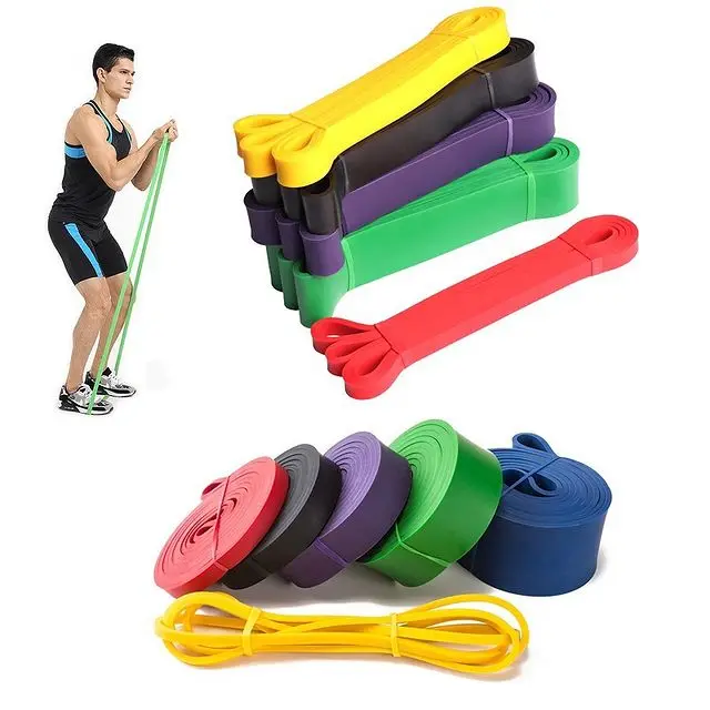 

natural latex Pull up resistance exercise band for body building, Customized color