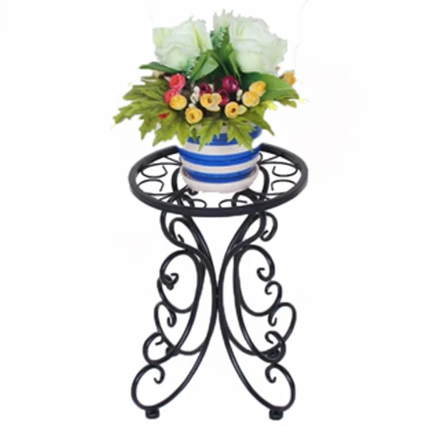 

Floor type metal flower stand indoor and outdoor living room balcony flower display stand metal plant stand, White, black, bronze