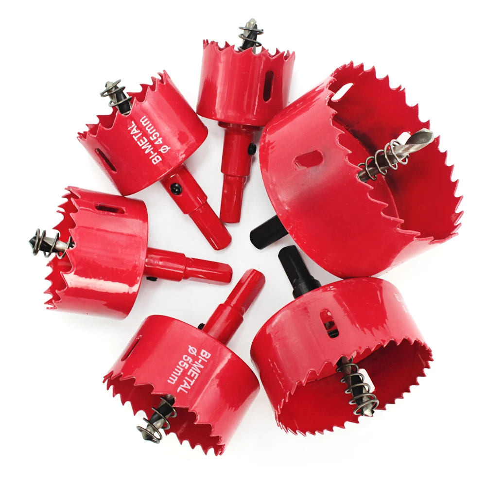 
M42 HSS PREMIUM COBALT Bi metal hole saw with center drill bit spring for plasterboard iron sheet wooden board 