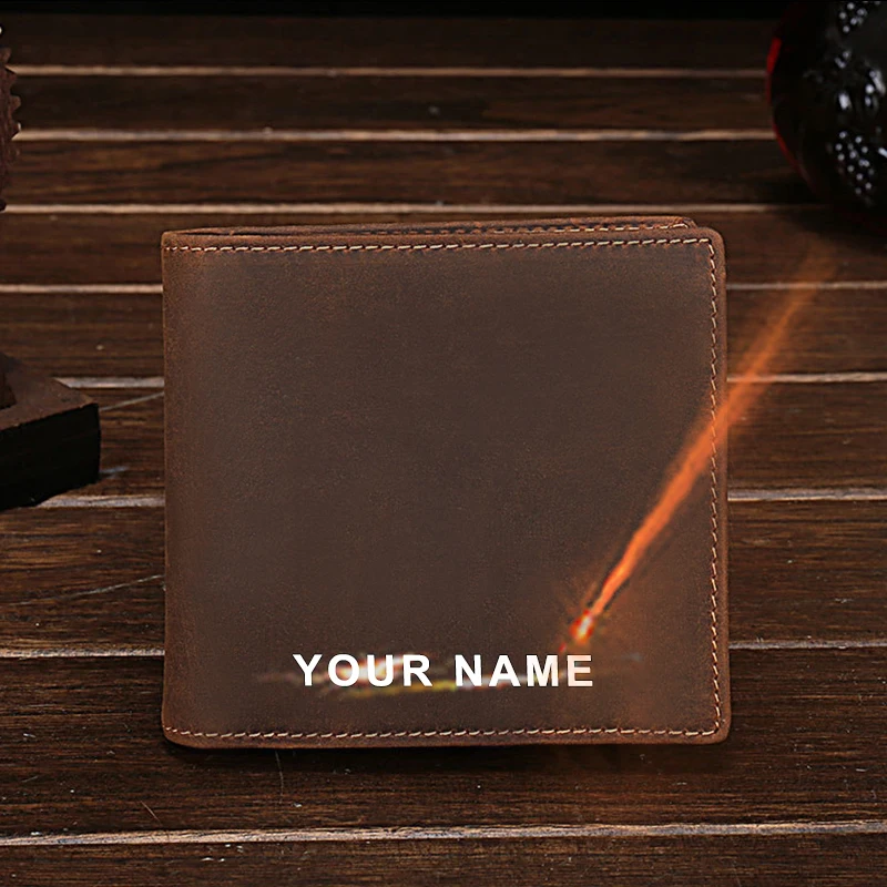 

Drop Shipping Men Designer Custom Luxury Short Purse Pocket Factory Genuine Leather ID Credit Card Holder Wallet