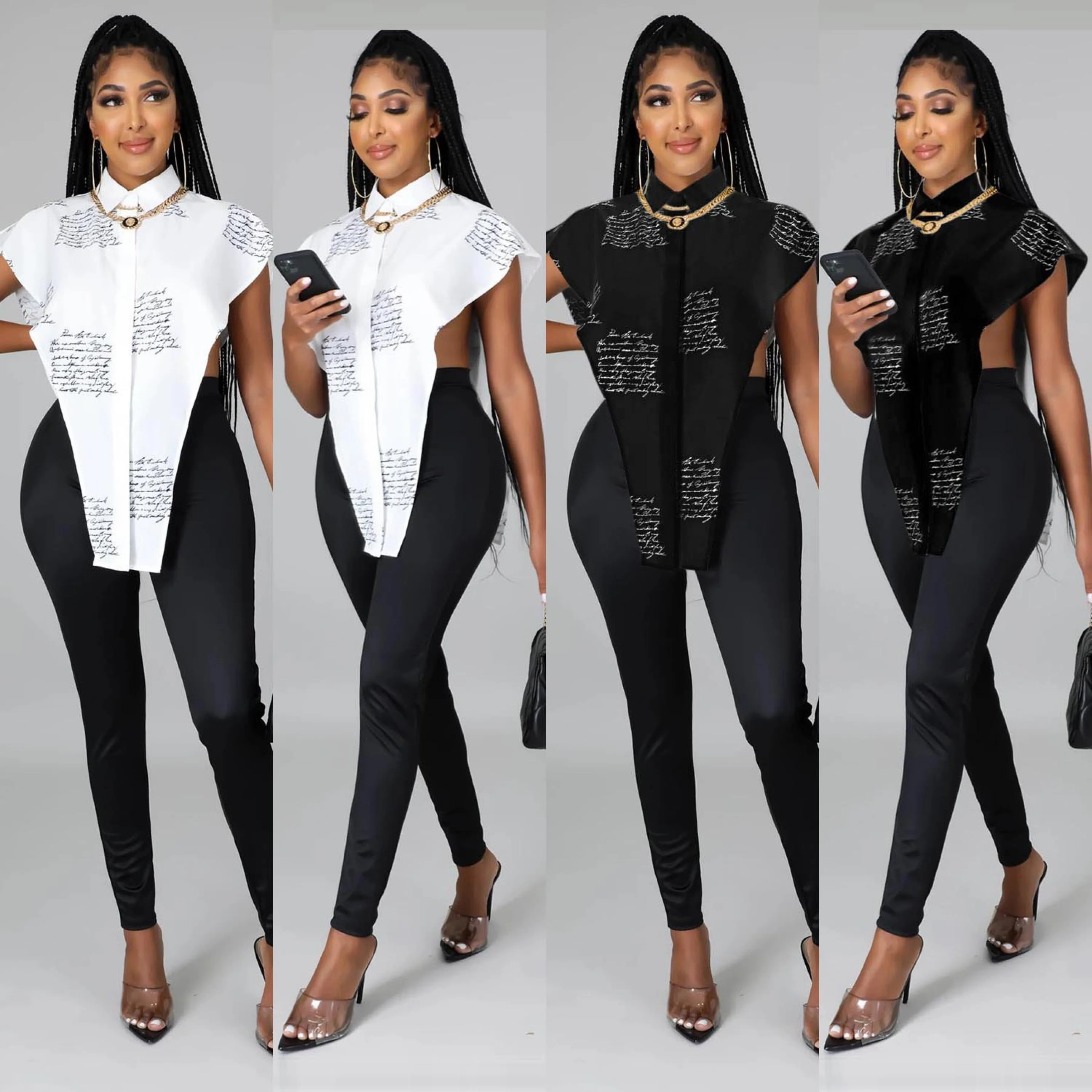 

FM-Y155 dropship s-xl ladies tops casual sexy hollow out women's blouses & shirts