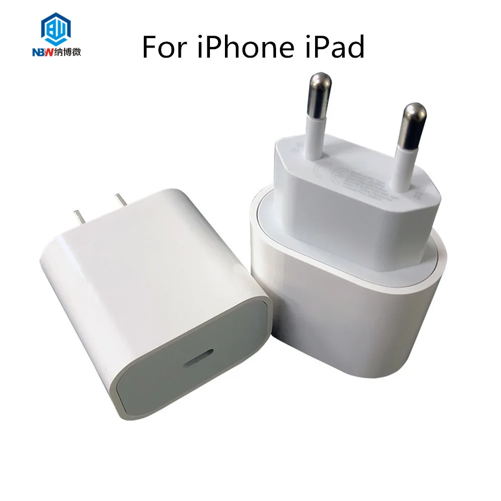 Pd Charger For Apple Original Us Eu Plug Charging Head Type C Charger 18w Fast Charging Adapter