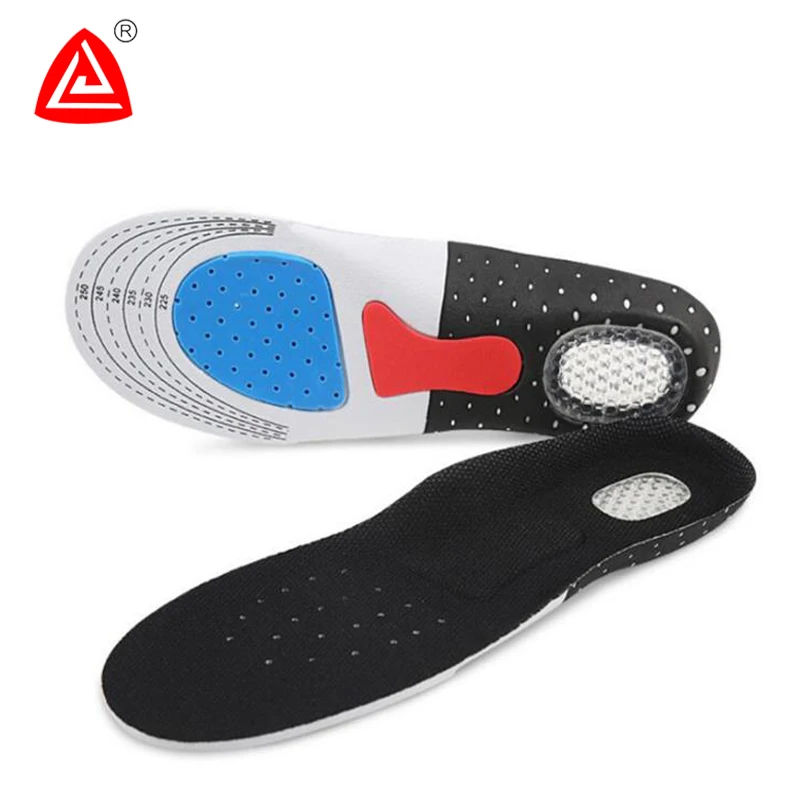 

DZ Plantillas de PU wholesale Sports Men's Silicone Shock Absorption Sweat Breathable Clippable Gel Insoles PU Insoles