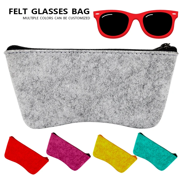 3 Pack Eyeglass Eyewear Case Pouch Bag Portable Soft Felt Sunglasses Glasses Case bag Pouch