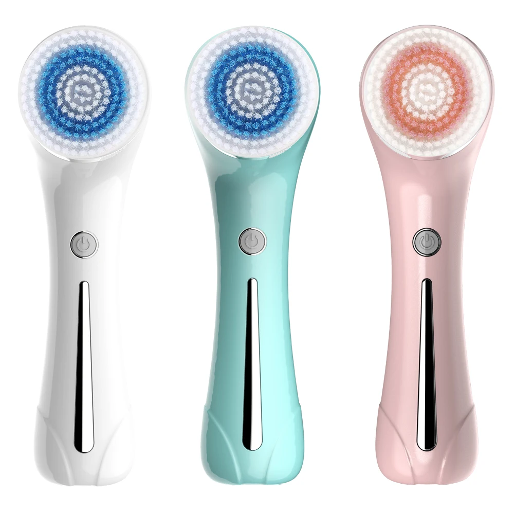 

2021 electric silicone facial cleansing brush multi-functional home use face beauty equipment