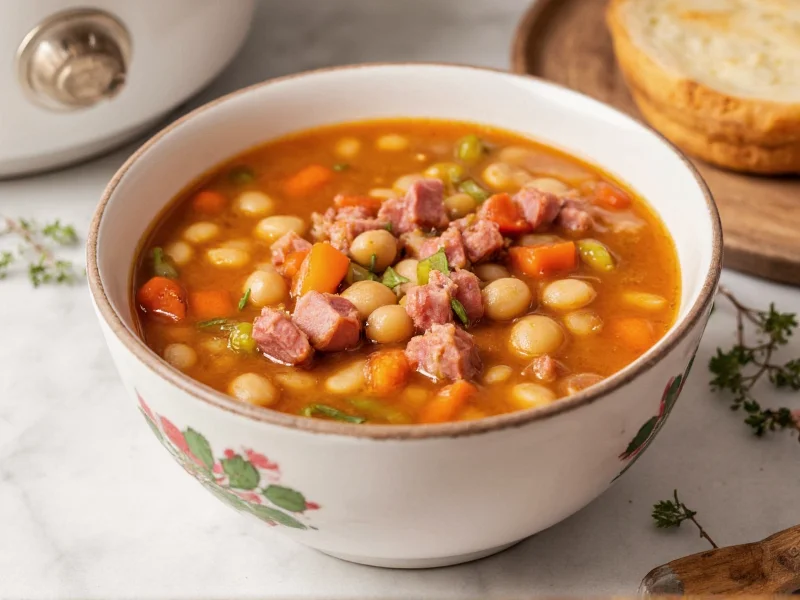 Perfect Crock Pot Soup Beans and Ham Recipe in 6 Simple Steps