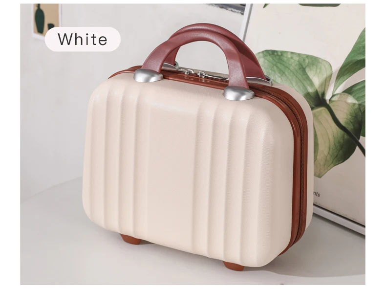 Mini Hard Shell Multicolor Cosmetic Case Luggage Small Travel Portable ...
