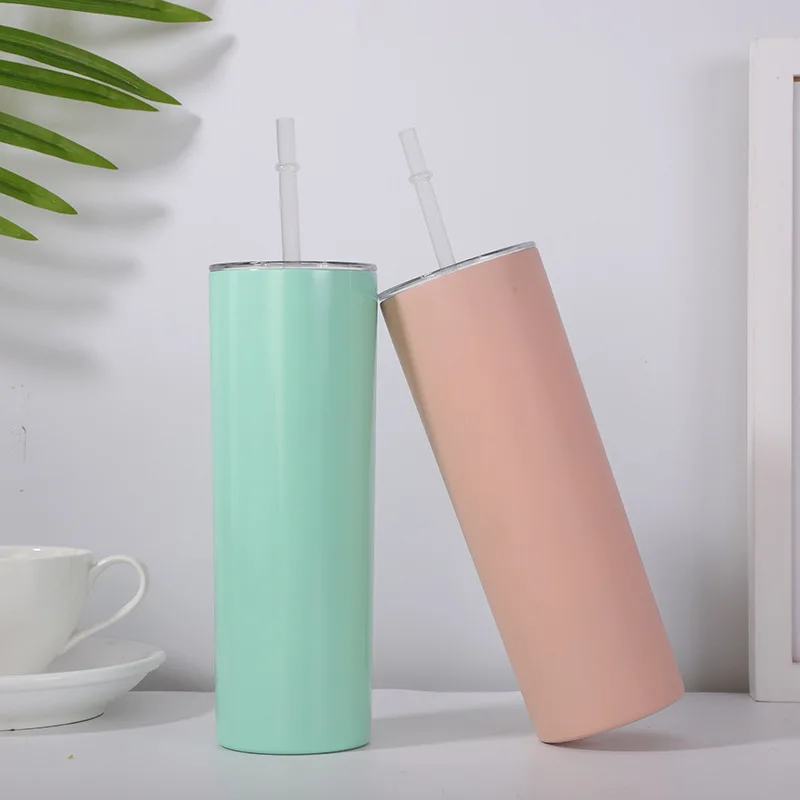 

Mikenda 304 double wall vacuum insulated stainless steel thermal Car Cup with Straw, Mix