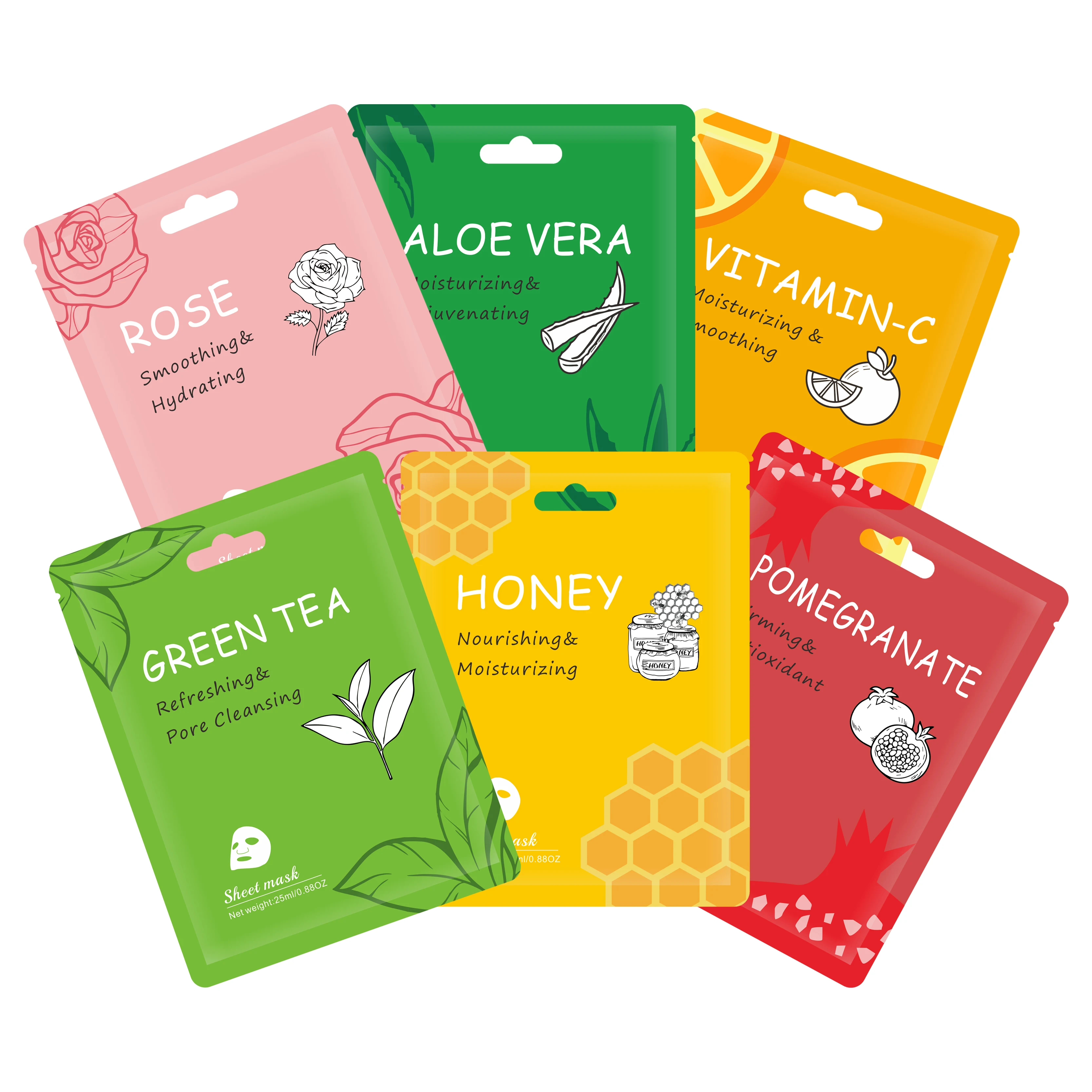 

korean cosmetics natural skincare beauty organic facial mask private label face sheet masks beauty