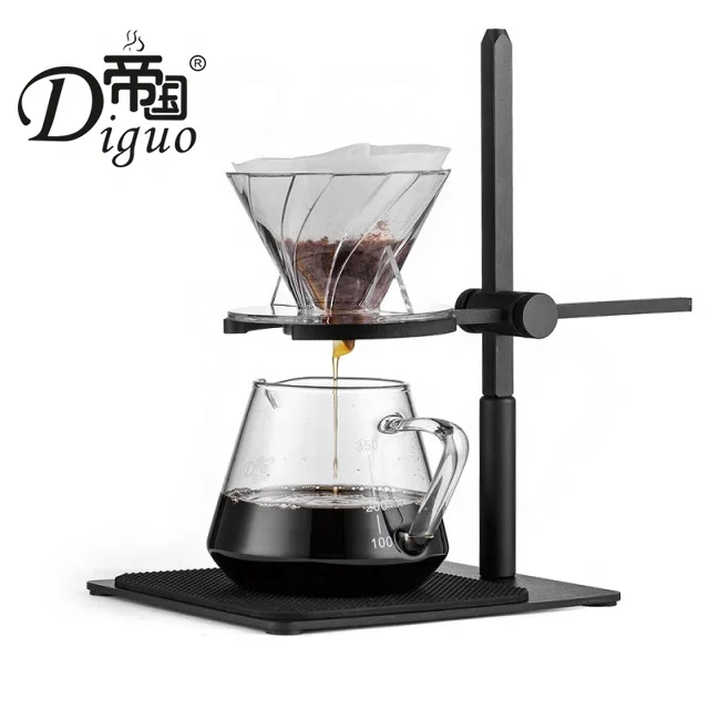 

Diguo Stainless Steel Dismountable Pour Over Coffee Brew Set Holder