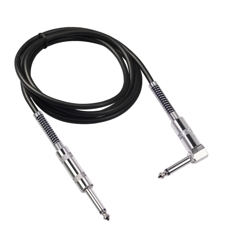 

Hot Selling 6.35mm Plug Straight to Elbow Electric Musical instrument Audio Cable