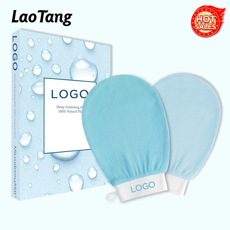 

100% Plant-based Remove Dry And Flaky Skin Exfoliating Glove Body Scrub Loofah For Beauty Spa Salon