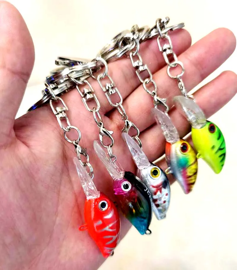 

5cm 4g Free Gift Fishing Crank Lures Key Chain