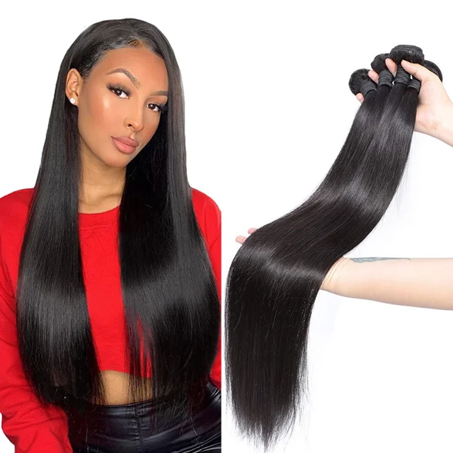 

Top quality Brazilian straight hair virgin mink hair vendors, human extension hair weave wholesale bundles with closure