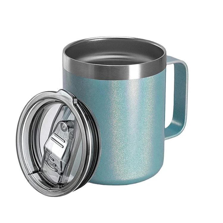 

New style vacuum double wall coffee mug 12oz 14oz portable leak proof wine tumbler stainless steel water cup with lid, Customized color