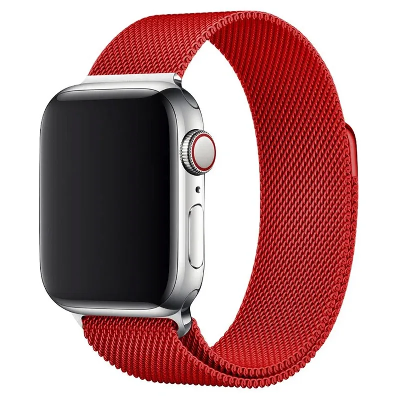 

Chinber 50 Colors Luxury Metal Milanese Loop Strap For Apple Watch Band 4 5 6 44mm 40mm, More than 50 colors available