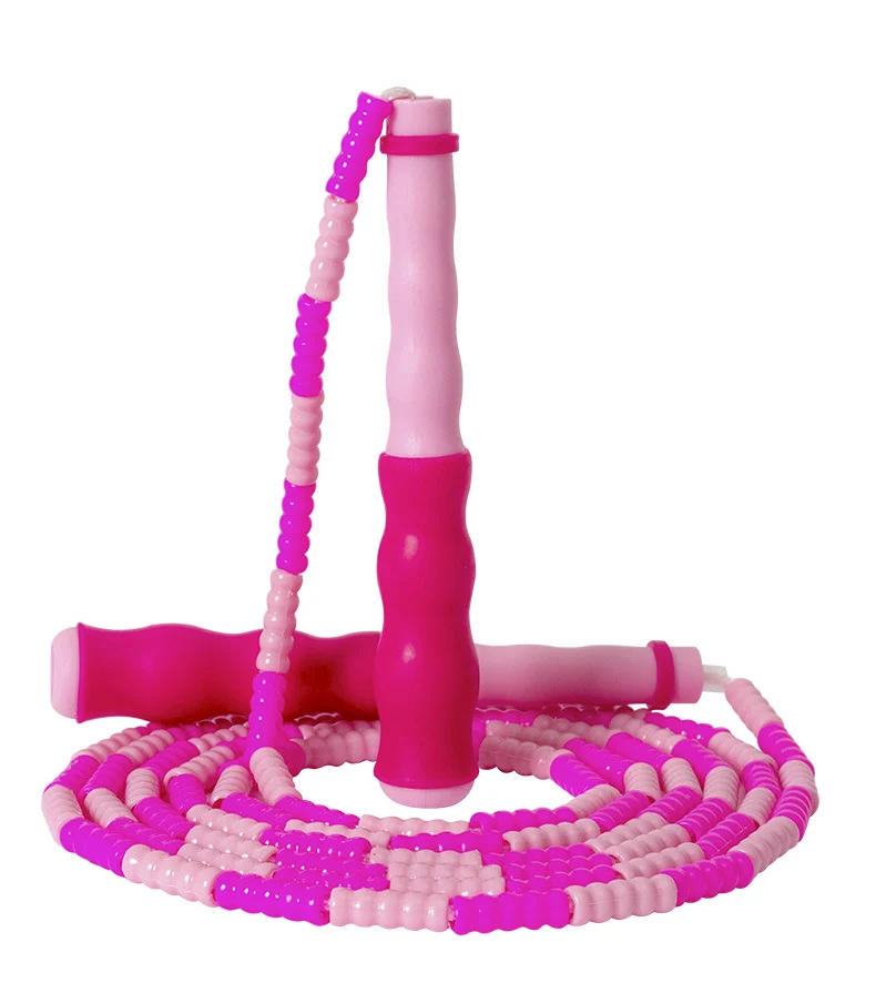 

Wholesale Fitness Beaded Jump Rope Heavy Weighted Pvc Speed Jump Rope Skipping, Black ,green ,pink ,blue