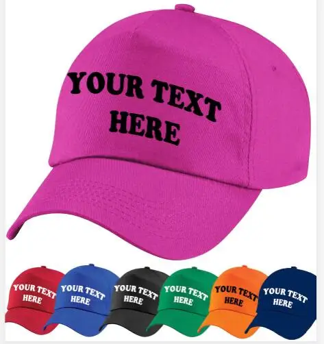 Logo Print Customize 100% Cotton Flat Sports Cap Dad Hat