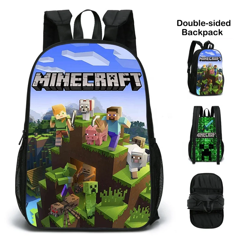 

Low MOQ Custom Your Design Print Double-Side Kids Backpack Primary Students School Bag Large Capacity Children Cartoon Back Pack