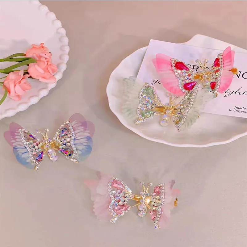 

2023 New Arrival Butterfly Can Moving Headdress Hairgrips Hair Accessories Hair Clip For Girls Children Kids Hair Accessories