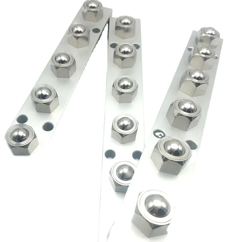 

ZBUHL ZBUHA400 Hex Head Stud Press-Fit Conveyor Ball Rollers Ball Transfer Units for table rollers