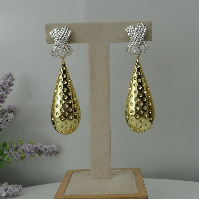 

Yuminglai Goldplate Jewelry Lady Earing Latest Fashion Earrings FHK8738, Any color you want