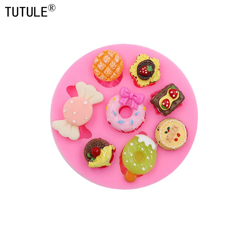 

Cartoon ice cream candy candy cakes silicone mold DIY handmade chocolate crafty cakes dessert decoration baking gadgets new