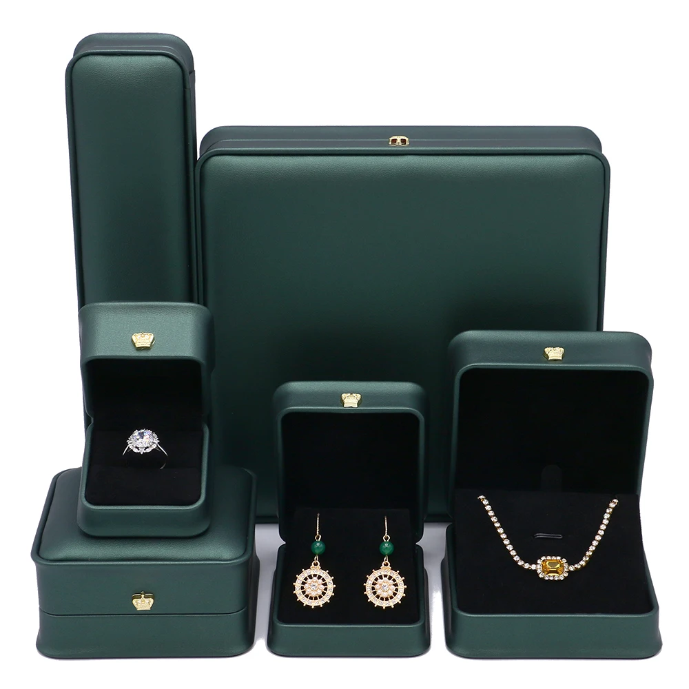 

Hot sell pu leather manufacture made jewelry packaging box ring box jewelry box