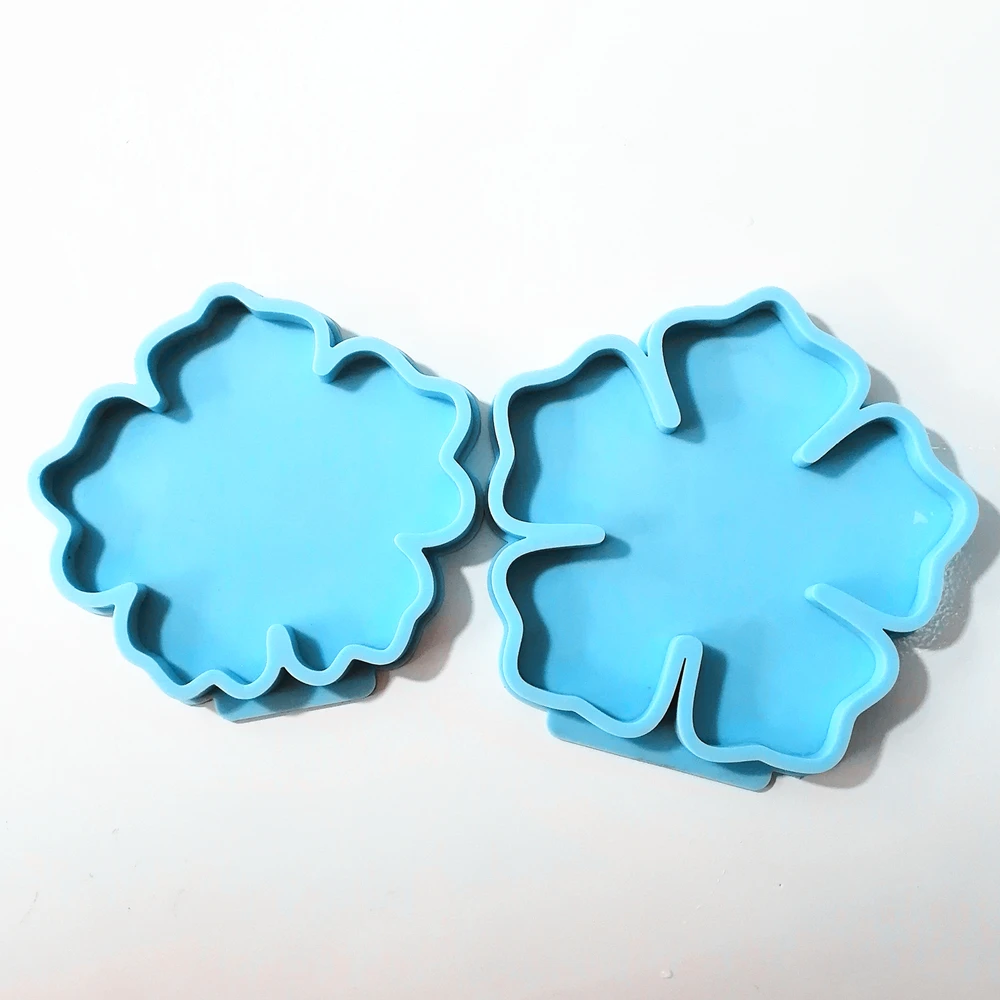 

Resin fluid art Glossy Mould Flower Coaster mold for epoxy resin