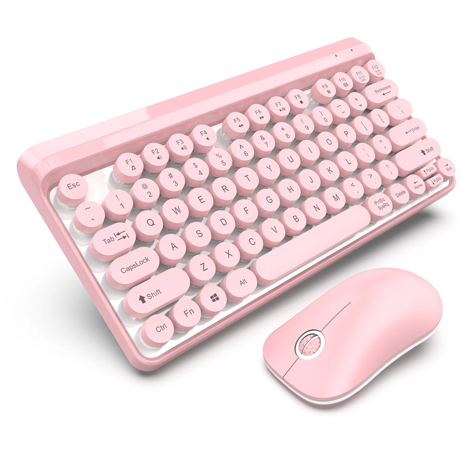 pink typewriter keyboard for ipad