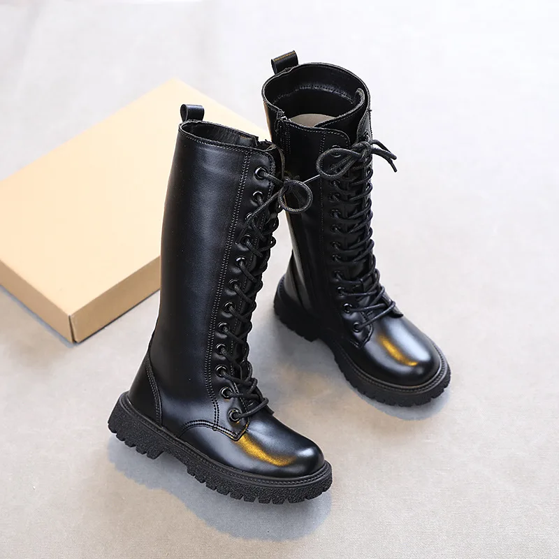 

NIAN OEM bottes pour enfants wholesale fashion winter rubber fall girls children's boots, Black