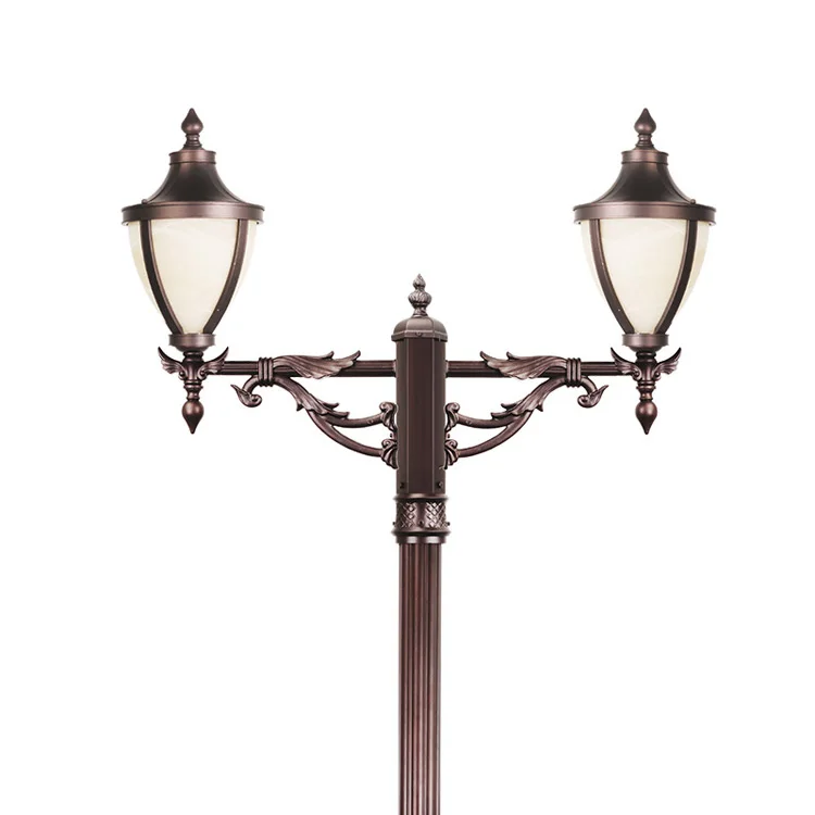 Hot sale antique vintage outdoor street lamp cast aluminum garden lamp post classic garden lights street light