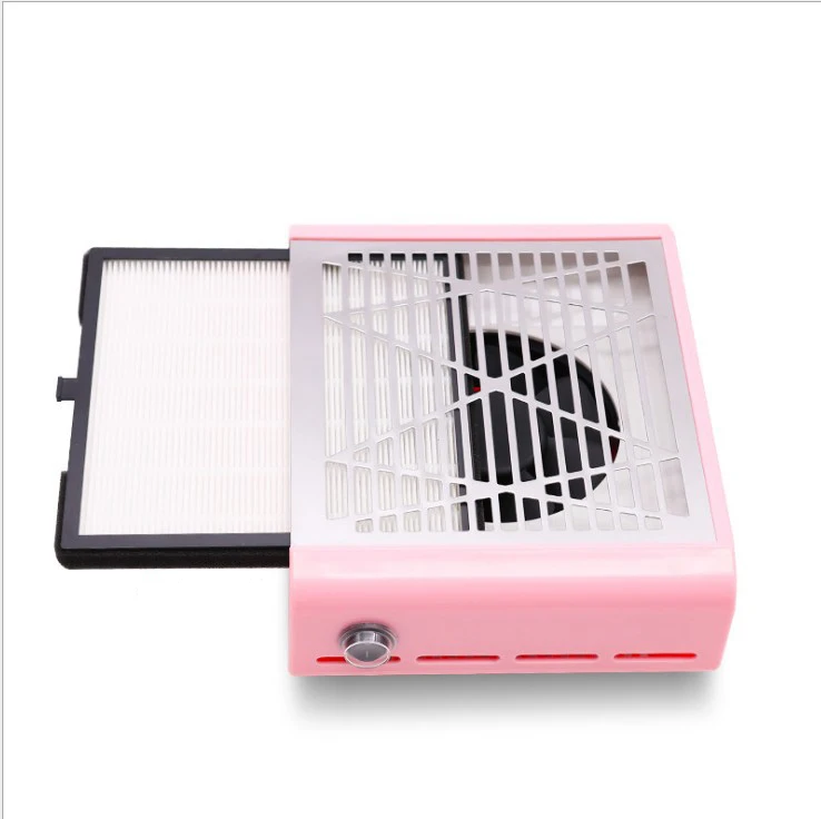 

Japan Style nail dust collector for nail art with No-spilling filter, White