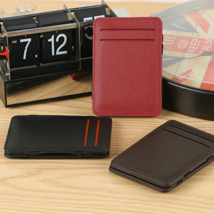 

Wholesale Korean Style soft PU leather magic wallet hot creative Card Money wallet