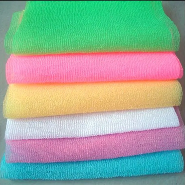 

Long strip back rubbing free foam Skin bath Korean nylon strong soft extension scrubber body wash nylon per derzen towel, Customized color