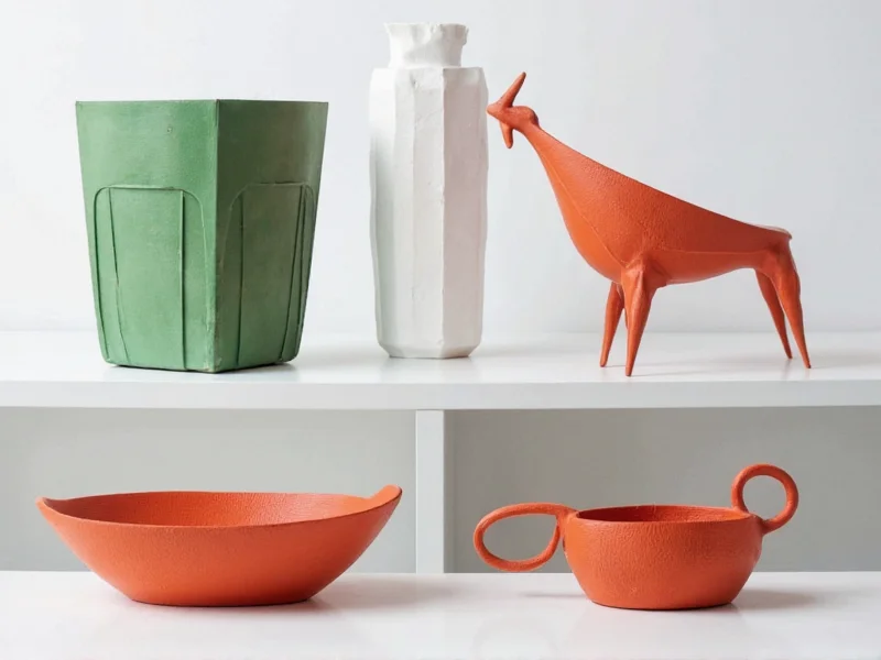 Recycled plastic transformed into stylish home decor items