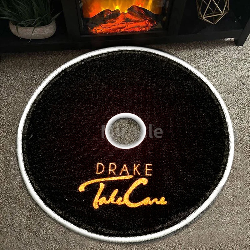 Custom Made Dvd Gamer Rug Printed Rug Video Game cd Rug Round Logo Mat Circle Carpet