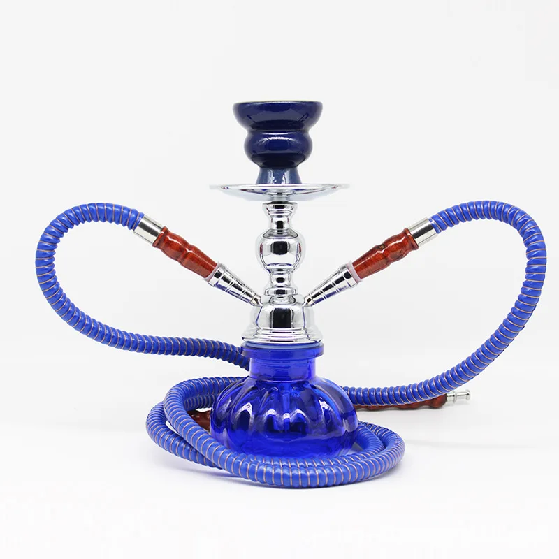 

Wholesale chicha hookah shisha acrylic double smoke mouth party leisure travel portable hookah shisha cups, 5 colors