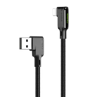 

Mcdodo Nylon Braided 90 degree design charger cable mobile phone usb charging cable for iPhone