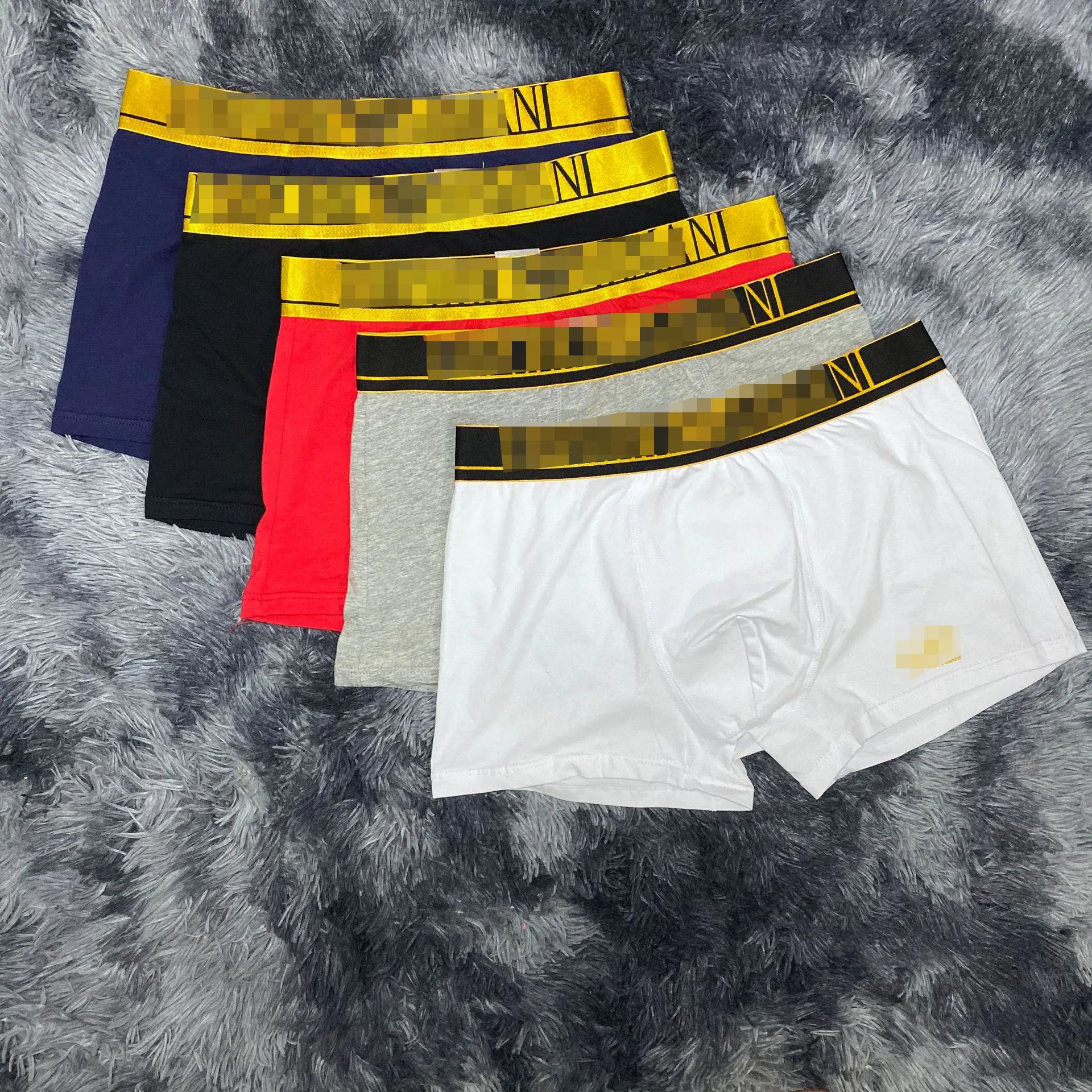 

Letter Print Wholesale Men Knitted Boxer Shorts Seamless Modal Underwear