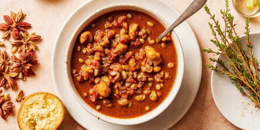 Chili Simmering on Stove