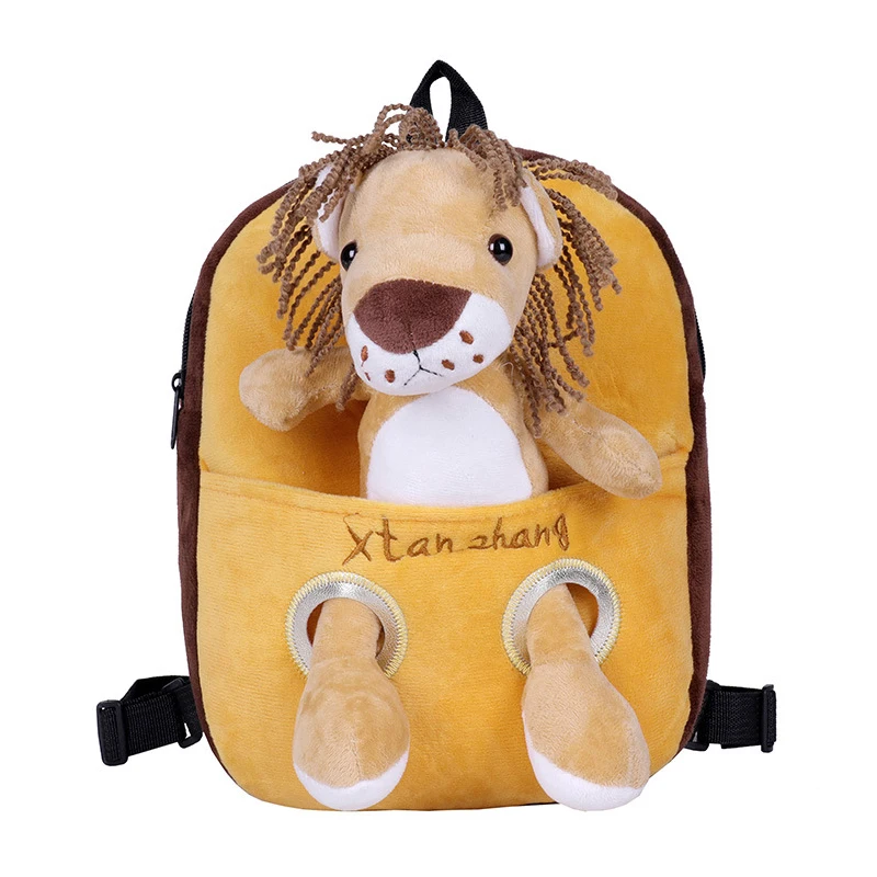 

Kindergarten Kids Baby Backpack 3d Cute Cartoon Animal Plush Bag Boys And Girls School Bags Fashion Children's Korean Backpack