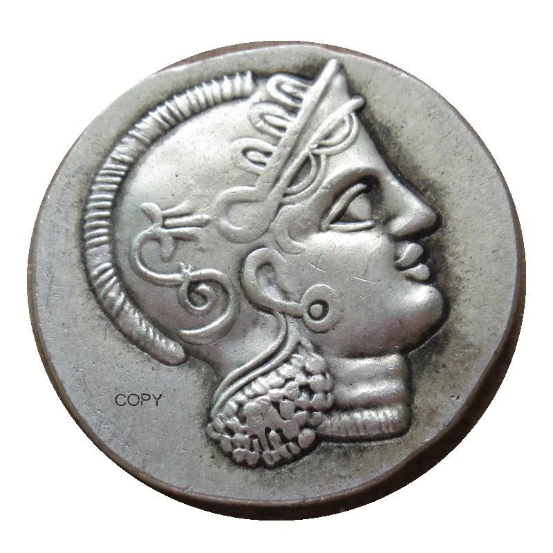 

G(33) Reproduction Ancient Greek Bactria. Early Hellenistic era. Sophytes (ca. 325 305-294 BC) Silver Plated Coins