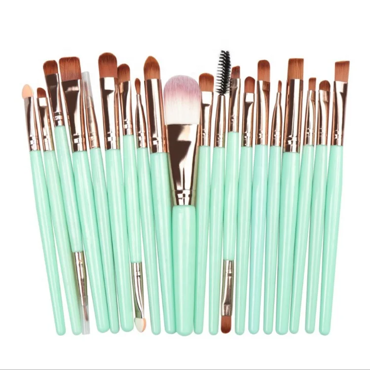 

Skyey Care 20 Kit De Brochas De Maquillaje Para Ojos Mayoreo No Label Makeup Brush Sets 22 Colors Available