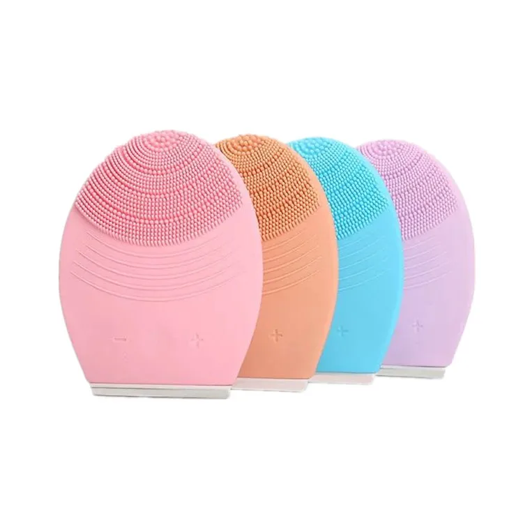 

Cheap Massage Mask Deep Electric Silicon Waterproof Battery Cleansing Professional Ultrasonic Vibration Facial Brush, Pink, blue, purple, yellow