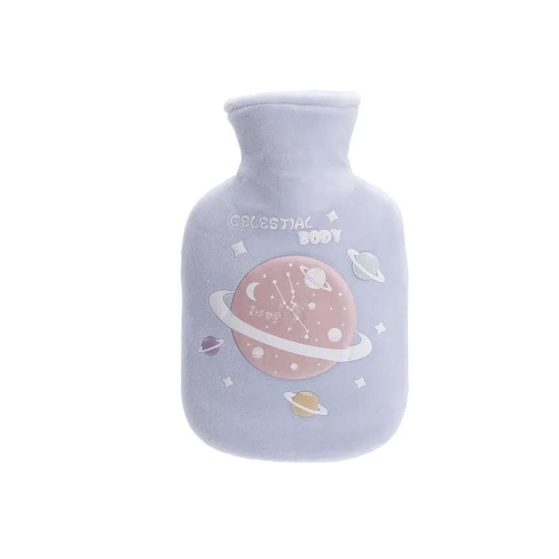 

Rubber Hot Water Bag Hot Water Bottle Hot Water Sack with Soft Fabric Cover 8Hours Warm