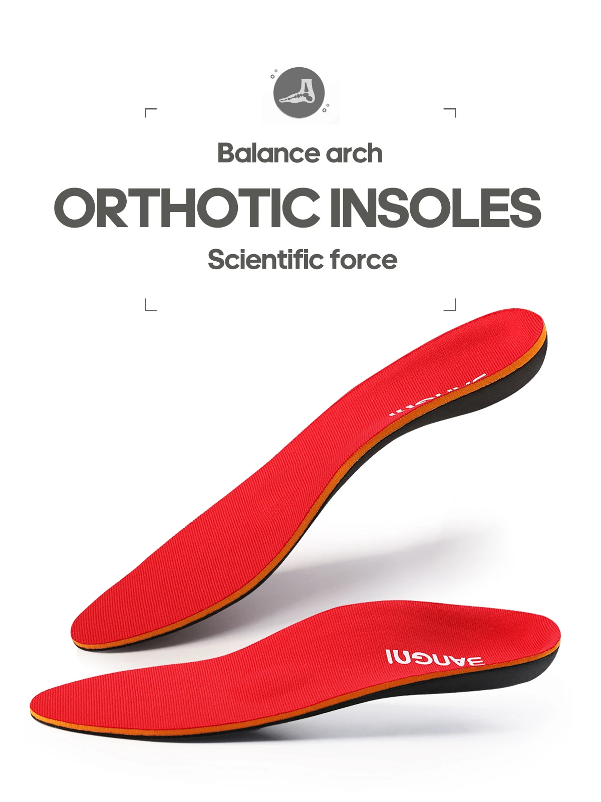 Wholesale Custom Orthopedic Shoe Insert Arch Support Orthotics Insoles